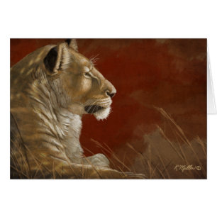 Lioness in der digitalen Shade-Malerei