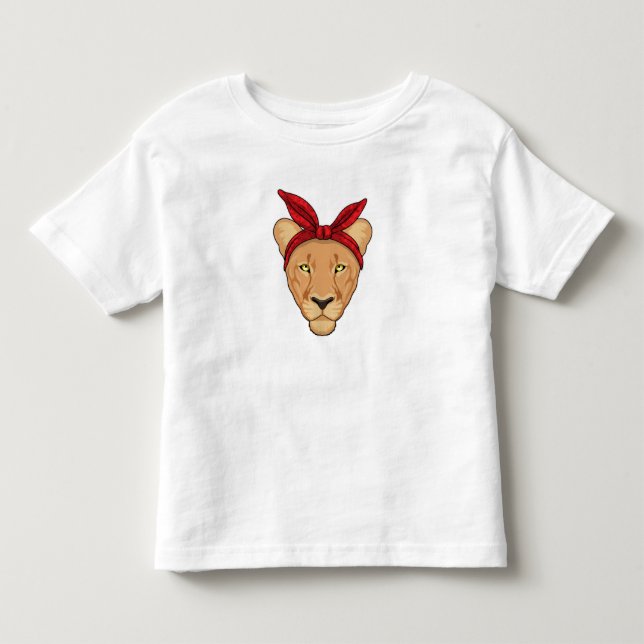 Lioness mit Bandana Kleinkind T-shirt (Vorderseite)