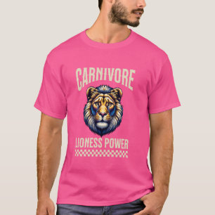 Lioness Zero Carb Lion Diet Carnivore T-Shirt