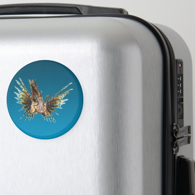 Lionfish - Abstract Design - Cut out of a photo |  Magnet (In Situ (Gepäck))