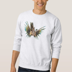 Lionfish - Abstraktes Design - Aus einem Foto schn Sweatshirt