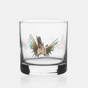 Lionfish - Abstraktes Design - Aus einem Foto schn Whiskyglas