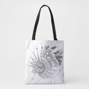 Lionfish Erwachsenenfarben Vollständige Tasche