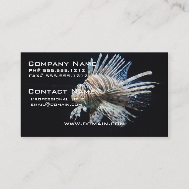 Lionfish Visitenkarte (Vorderseite)