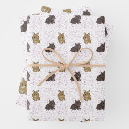 Lionhead bunnies  geschenkpapier set