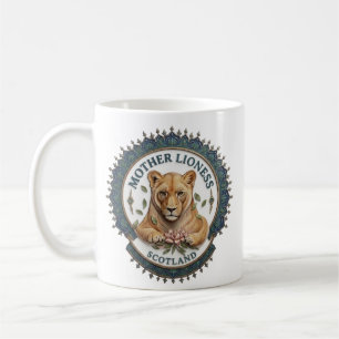 Lionne Mère. Tasse à café Écosse