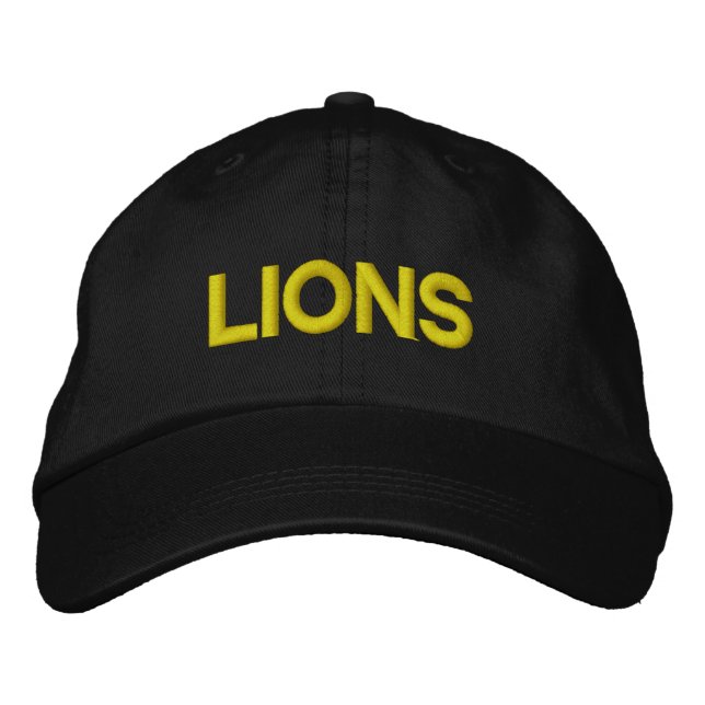Lions anpassbare Cap Bestickte Kappe (Vorderseite)