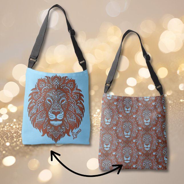 Lions Boho Cutout Imitats Leather Crossbody Tote B Tragetaschen Mit Langen Trägern (Von Creator hochgeladen)