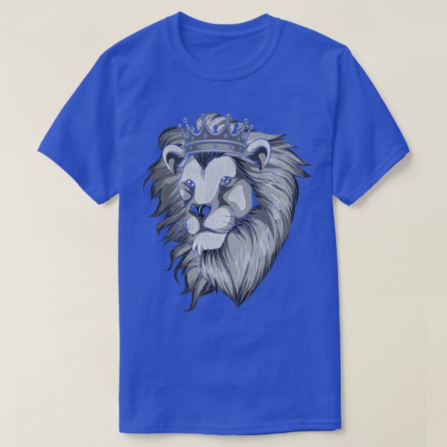 Lions Crown Retro Lion T-Shirt (Design vorne)