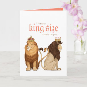Lions en amoureux Carte de voeux