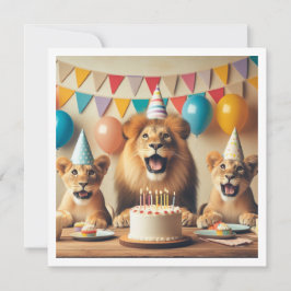Lions fêter, Lions invitation anniversaire