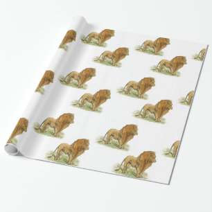 Lions Gift Wrap Medium Print Geschenkpapier