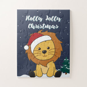 Lions Jigsaw Pu Weihnachtsschnee Wintertiere
