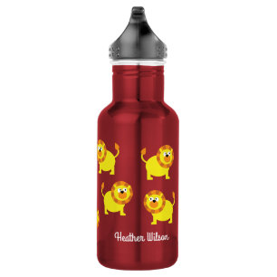 Lions Kinder Wasser Flasche mit Namen Edelstahlflasche