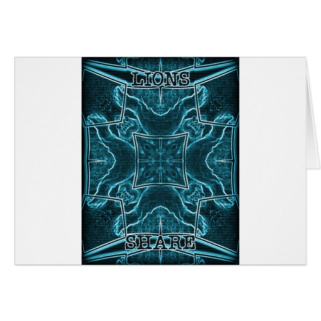 Lions Partager l'art Imprimer (Devant horizontal)