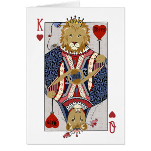 Lions Roi et Reine des Coeurs - Bleu