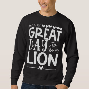 Lions School Sports Fan Team Spirit Mascot Grosses Sweatshirt