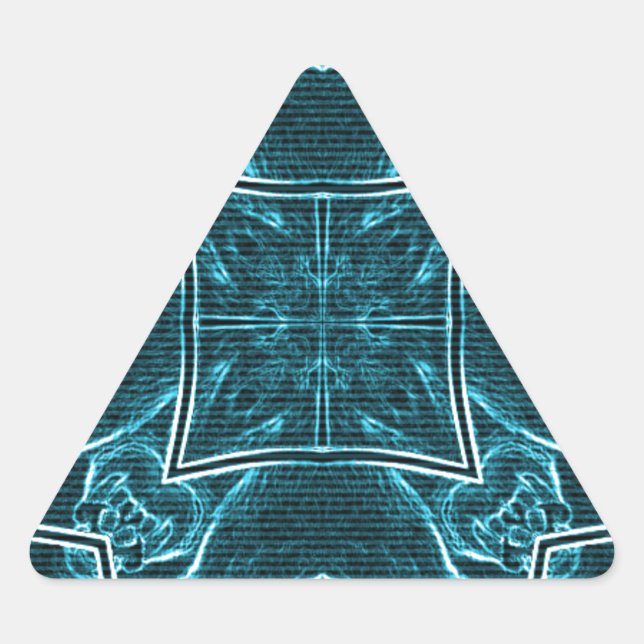 Lions Share Art Print Dreieckiger Aufkleber (Vorderseite)