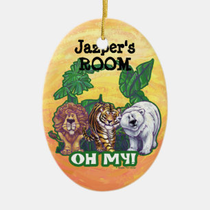 Lions Tiger Bears Oh My Keramik Ornament
