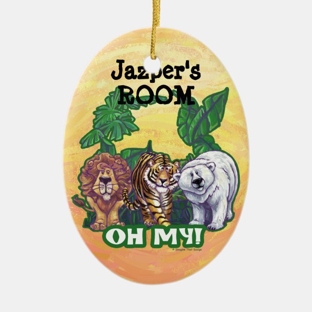 Lions Tiger Bears Oh My Keramik Ornament (Vorne)