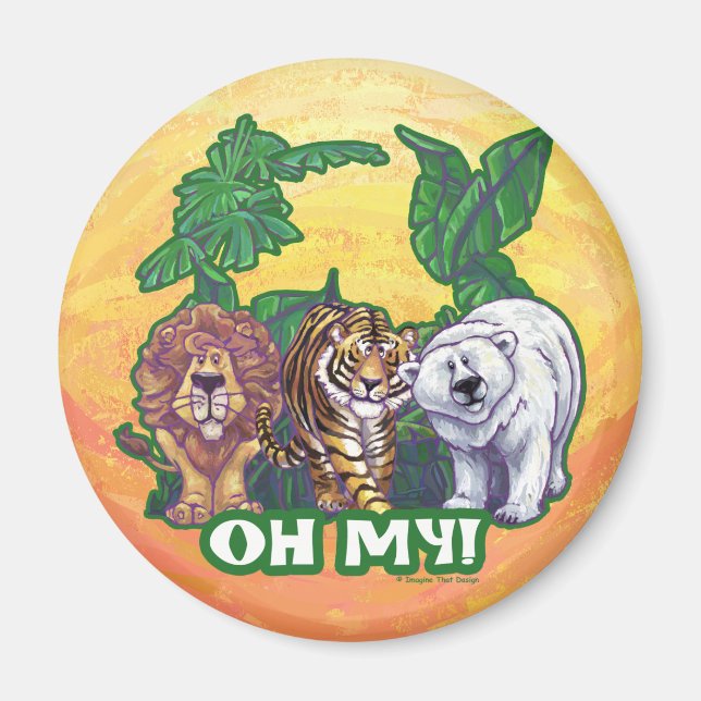 Lions Tiger Bears Oh My Magnet (Vorne)