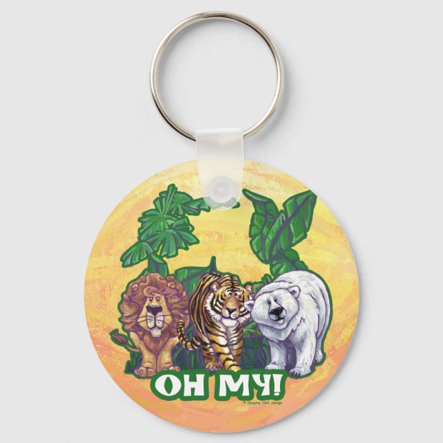 Lions Tiger Bears Oh My Schlüsselanhänger (Vorderseite)