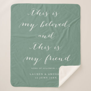 Lioved Scripture Song Solomon Wedding Geschenk Sherpadecke
