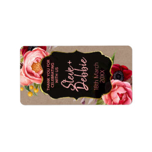 Lip Balm Danke Gastgeschenk Hochzeit Label Adressaufkleber