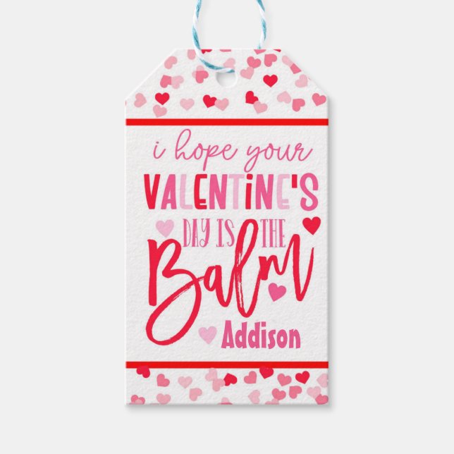 Lip Balm Valentine - étiquettes de faveur (Devant)