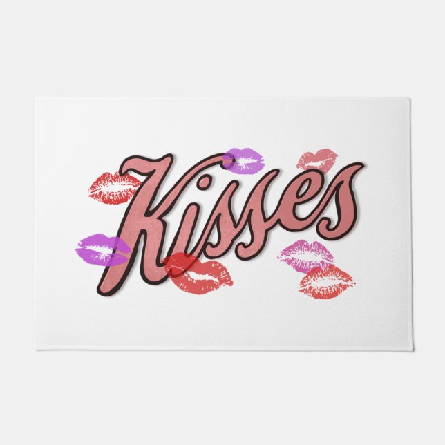LIP KISSES FUßMATTE (Vorderseite)