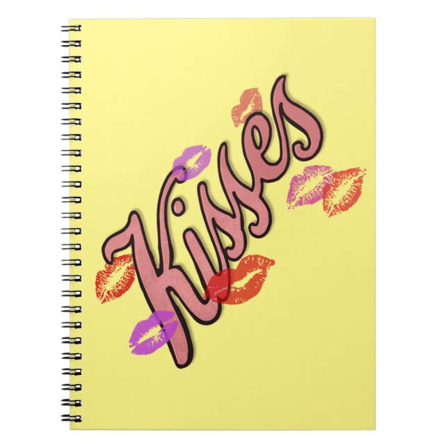 LIP KISSES NOTIZBLOCK (Vorderseite)
