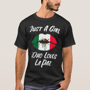 Lip Mouth Liebe Mexikanisches Flag La Paz T-Shirt