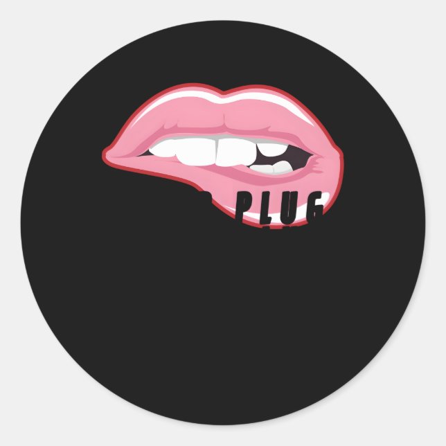 Lip Plug Dermal Filler Ästhetische Nurse-Injektion Runder Aufkleber (Vorderseite)