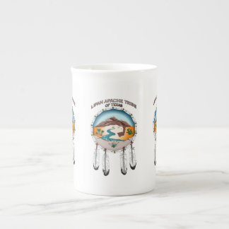 Lipan Apache Stamm der Texas-Knochen-China-Tasse Prozellantasse