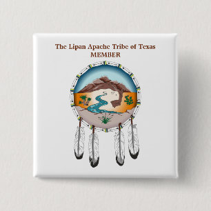 Lipan Apache Stamm des Button