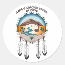 Lipan Apache Stamm Texas Papier Aufkleber