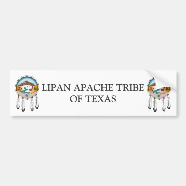 Lipan Apache Stamm von Texas-Autoaufkleber Autoaufkleber (Vorne)