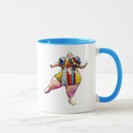 Lipoedema starke Dame Dancing Coffee Mug Tasse