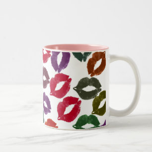 Lippe-ich-licious-Neßkaffee-Tasse Zweifarbige Tasse