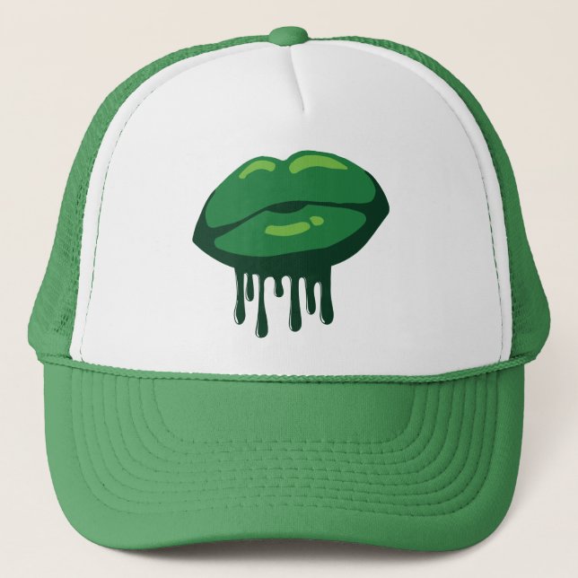 Lippen der Frau Truckerkappe (Vorderseite)