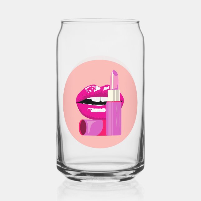 Lippen Dosenglas (Vorderseite)