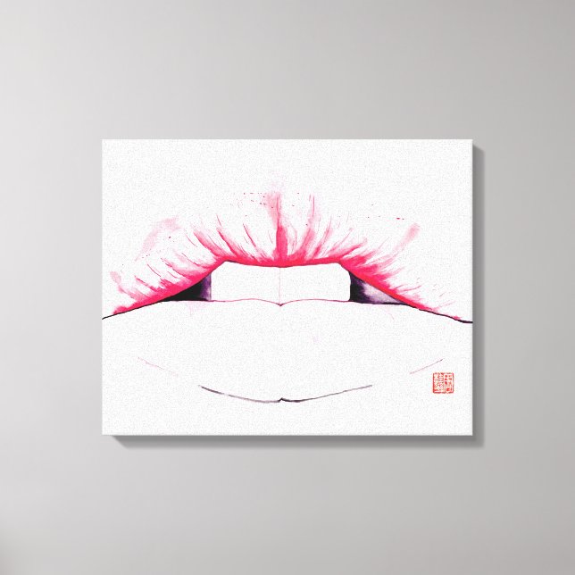 Lippen Leinwanddruck (Vorderseite)