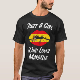 Lippen Liebe Spanische Flagge Marbella T-Shirt