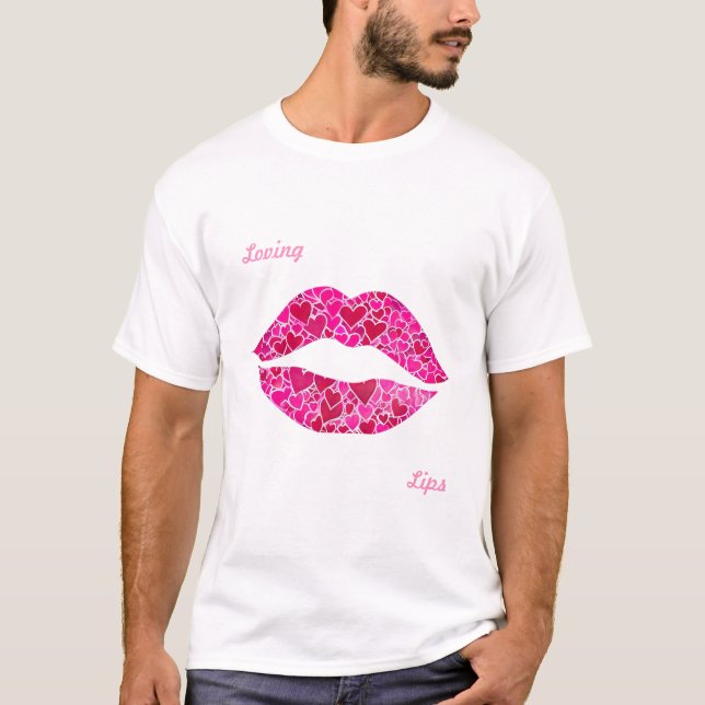 Lippen lieben 01 T-Shirt (Vorderseite)