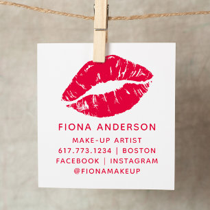 Lippen-Make-up-Artistin Permastempel