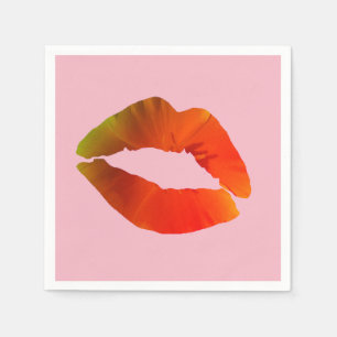 Lippen  Papiertücher Serviette