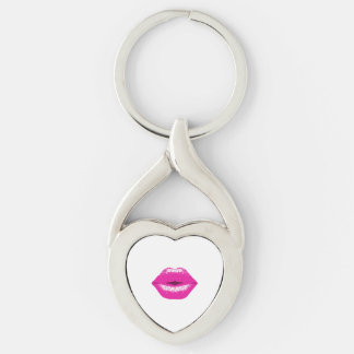 Lippen pink küssen schlüsselanhänger
