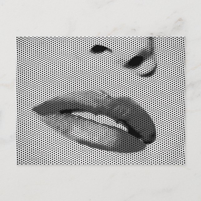 Lippen Postkarte (Vorderseite)