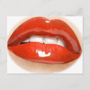 Lippen Postkarte