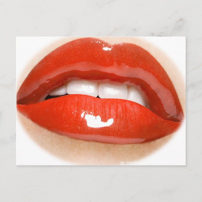 Lippen Postkarte (Vorderseite)